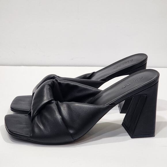 Open Edit Saydee Heeled Sandals Black Size 11 - Picture 5 of 13